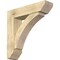 Ekena Millwork Thorton Slat Rough Sawn Bracket w/ Offset Brace, Douglas Fir, 8"W x 32"D x 32"H BKT0806X32X32THR06RDF - alternate 1
